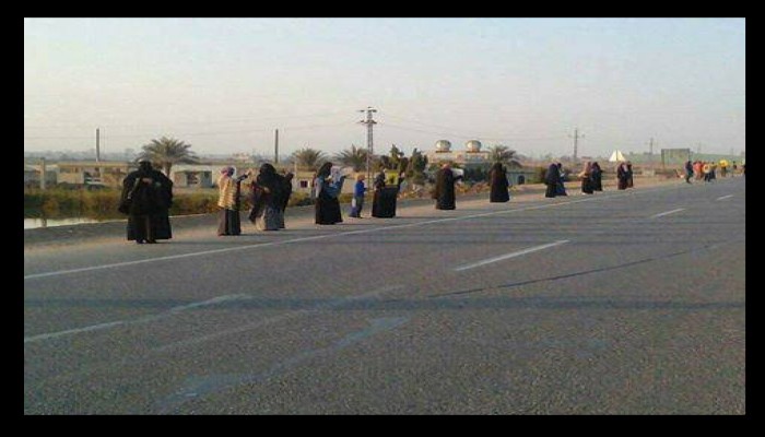 ثوار أبو حماد بالشرقية يواصلون تظاهراتهم الرافضة للبطش والاعتقال