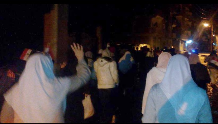 مسيرة حاشدة لثوار كفر الدوار استعداداً لموجة الثورة بـ25 يناير