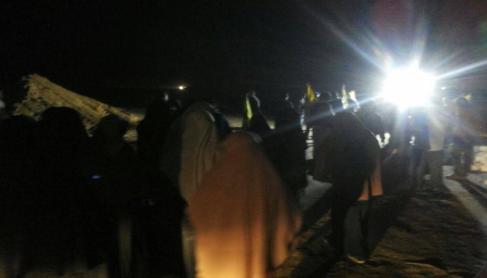 مسيرة ليلية لثوار بلطيم تحت شعار "يناير يجمعنا"