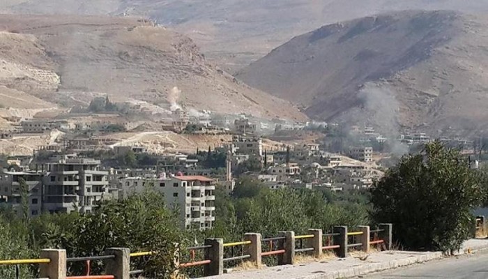 مليشيات بشار تكثف القصف الجوي على وادي بردي