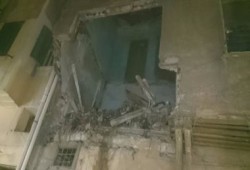 انهيار جزئى بأحد عقارات الجمرك بالإسكندرية دون اصابات