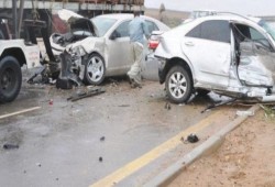 مصرع أسرة كاملة في حادث تصادم بطريق أسيوط