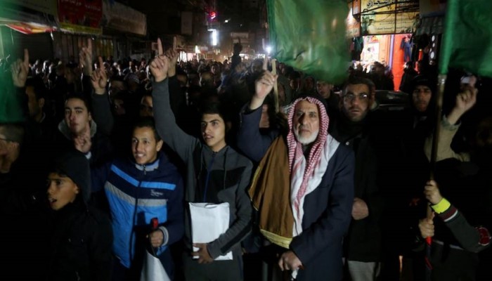 حماس تنظم مسيرات حاشدة بقطاع غزة ابتهاجًا بعملية القدس