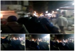 تظاهرة ليلية لثوار الحضرة بالإسكندرية تنديدا ببيع تيران وصنافير