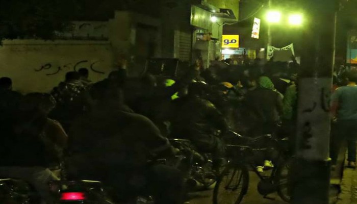 مسيرة ليلية بمنيا القمح تحت شعار "يناير يجمعنا"