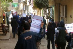 ثوار صفط اللبن بالجيزة ينتفضون مع بداية "مصر مش للبيع"