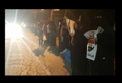 تظاهرة ليلية لثوار ديرب نجم بالشرقية تحت شعار "مصر مش للبيع"