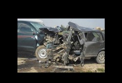 مصرع وإصابة 4 أشخاص في حادث تصادم بطريق القاهرة-السويس الصحراوي