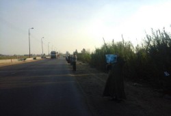ثوار كوم حمادة يرفعون شعار " يناير يجمعنا " فى سلسة بشرية