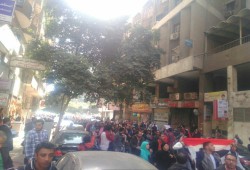 ميلشيات الداخلية تعتدي على تظاهرة "تيران وصنافير" المتجهة للتحرير