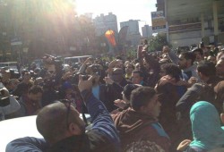 متظاهرو مجلس الدولة: بعد الحكم بمصرية الجزيرتين السيسي خائن