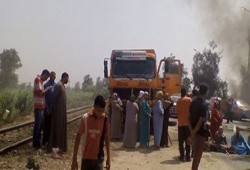 أهالى قرية بالغربية يقطعون الطريق احتجاجا على اختفاء فتاتين فى ظروف غامضة