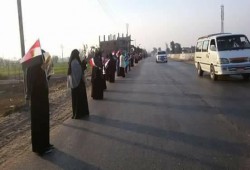 ثوار أبو حماد  بالشرقية يواصلون التظاهر في خامس أيام  "مصر مش للبيع"