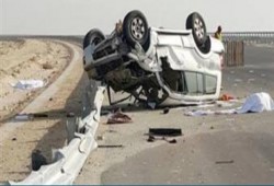 إصابة 5 مواطنين فى 3 حوادث متفرقة بطرق البحر الأحمر