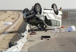إصابة 5 مواطنين فى 3 حوادث متفرقة بطرق البحر الأحمر