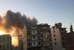 حريق يلتهم ورشة نجارة في وسط العريش