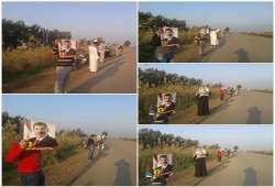 ثوار أبو حمص ينظمون فعالية رافضة للانقلاب العسكرى تحت شعار "حاكموا الخائن"