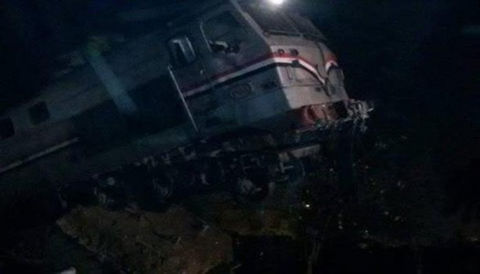 تعطل حركة قطارات الوجه القبلي بعد انقلاب قطار في أسوان