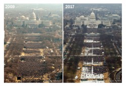 إقبال ضعيف على حفل تنصيب "ترامب" مقارنة بـ"أوباما" و"بوش"