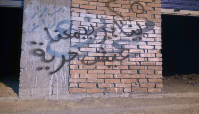 حملة جداريات وملصقات بأبو حماد بالشرقية تدعو للخروج فى الذكرى السادسة لثورة يناير