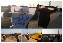 سلسلة بشرية لثوار النوبارية تدعو للمشاركة فى حراك يناير