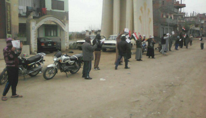 ثوار أشمون ومنوف يدشنون مظاهرة الذكرى الـ6 لثورة يناير بالمنوفية