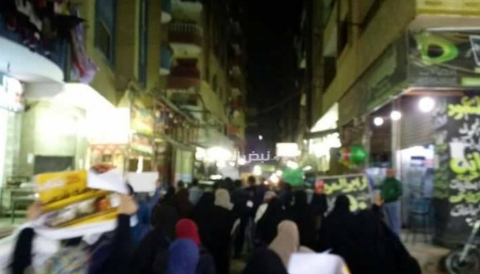 الجيزة: ثوار الطالبية ينظمون فعالية ليلية مناهضة للعسكر