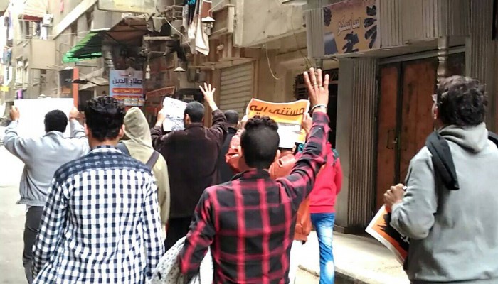 أحرار الجيزة ينتفضون فى أولى مظاهرات "يناير ثورة شعب"