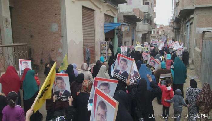 قرية الرئيس مرسي تندد بتصاعد معدلات الجرائم والظلم