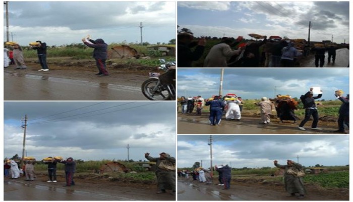 للمرة الثانية.. ثوار بلقاس يتظاهرون ضد العسكر