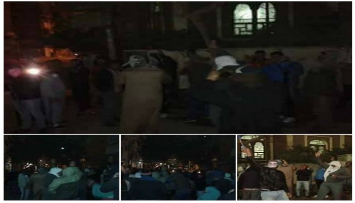 وقفة احتجاجية "لشباب ضد الانقلاب "بالدلنجات ضمن فاعليات "يناير يجمعنا"