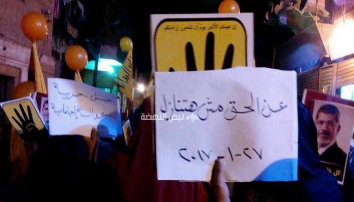 ثوار كرداسة يهتفون ضد السيسي وعصابته في بداية أسبوع "يناير ثورة شعب"