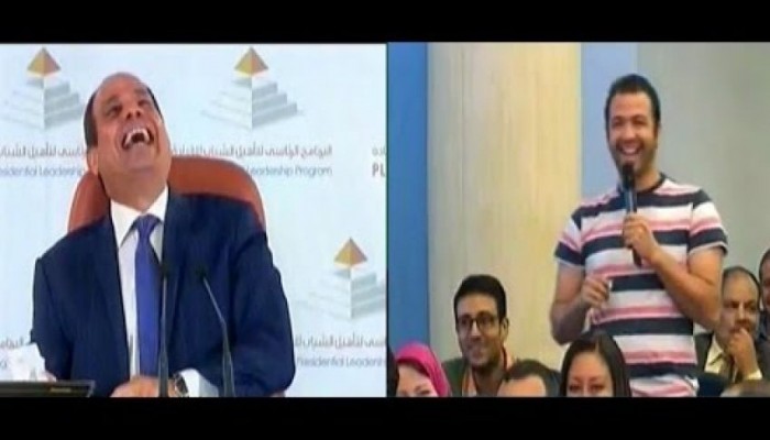 بالصور.. صاحب جملة "أنا منتخبتكش".. بصحبة السيسي في أسوان!!