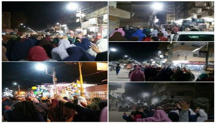 ثوار الشرقية يتظاهرون في ختام اسبوع يناير ثورة شعب