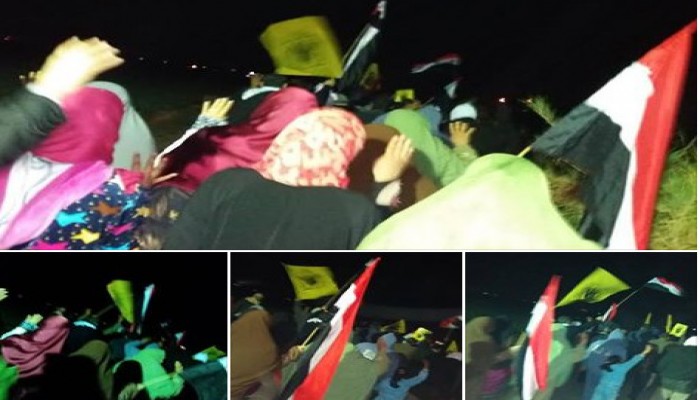 ثوار دمنهور يحتشدون في مسيرة رفضاً لحكم العسكر