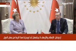 "أنا مسلم" .. التواصل تشيد بموقف أردوغان من تصريح ميركل