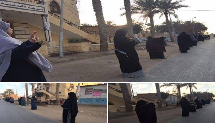 حرائر أبو كبير يواصلن تظاهرات " السيسي فقرنا "