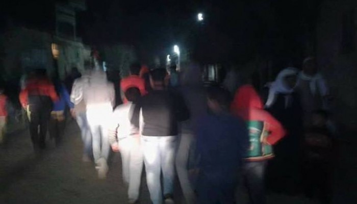 مسيرة لشباب ضد الانقلاب بحوش عيسى مطالبين برحيل العسكر