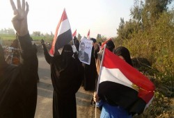 سلسلة بشرية لحرائر "نبروة" بالدقهلية