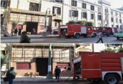 حريق بمسرح الليسيه بجوار الجامعة الأمريكية