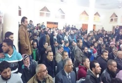 عائلات ومشايخ سيناء يعلنوا العصيان المدنى فى العريش 11 فبراير