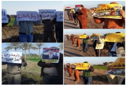 ثوار الدقهلية يواصلون مظاهرات "السيسي فقرنا"