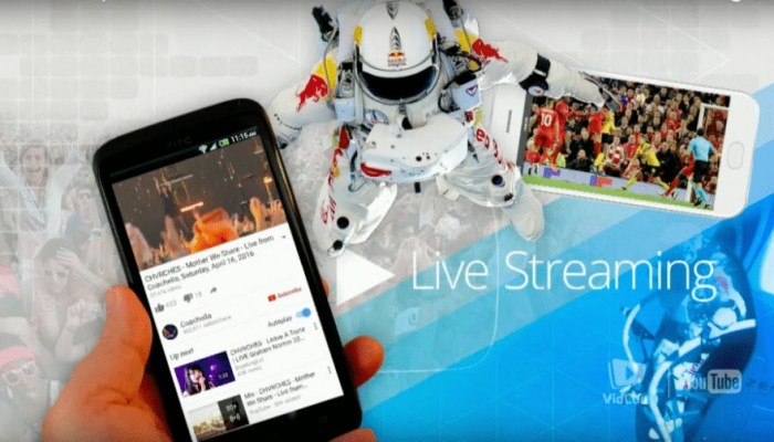 يوتيوب تنافس فيس بوك لايف عن طريق البث المباشر المحمول