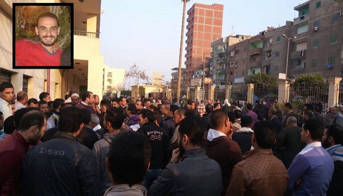 بالفيديو.. تظاهر أهالي كفر الزيات عقب مقتل شاب تحت التعذيب بعد اعتقاله بساعات