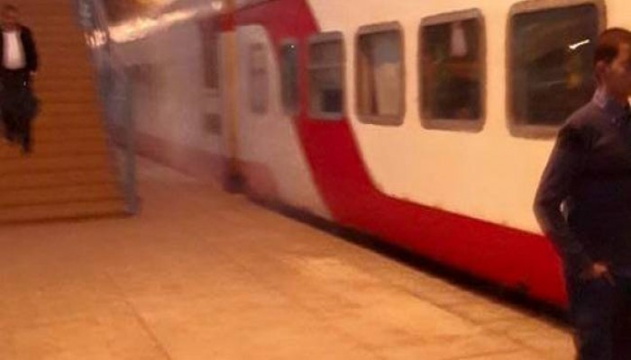 اندلاع حريق محدود في قطار مكيف بالمنيا