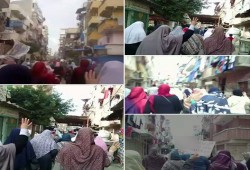 ثوار الرمل يتظاهرون ضمن فعاليات "مصر كبيرة عليك"