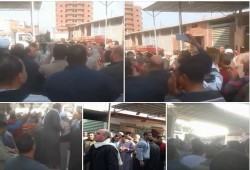 "تجار سوق جملة" بالشرقية يتظاهرون رفضًا لفرض الانقلاب  رسوم جديدة عليهم