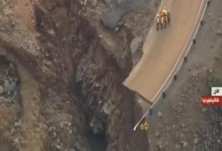 انهيار سد ليك أوروفيل بشمال ولاية كاليفورنيا