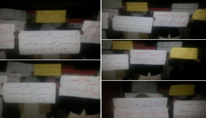 ثوار بئر العبد ينددون بمحاولات قائد الانقلاب المستمرة لبيع أرض سيناء