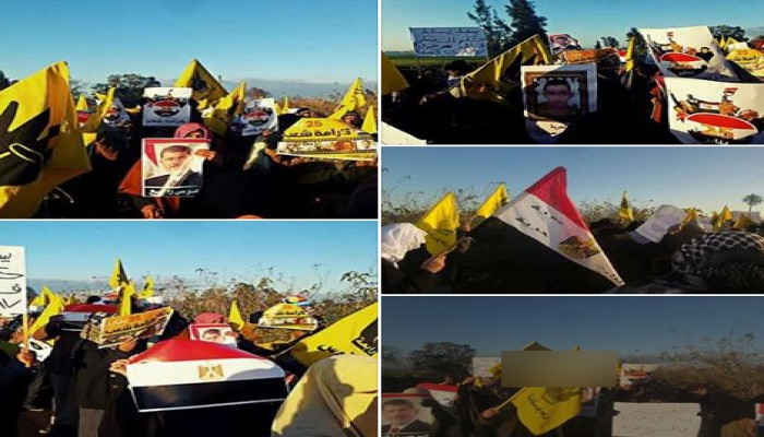 مسيرة حاشدة لثوار فاقوس في بداية أسبوع " السيسي عدو الشعب "